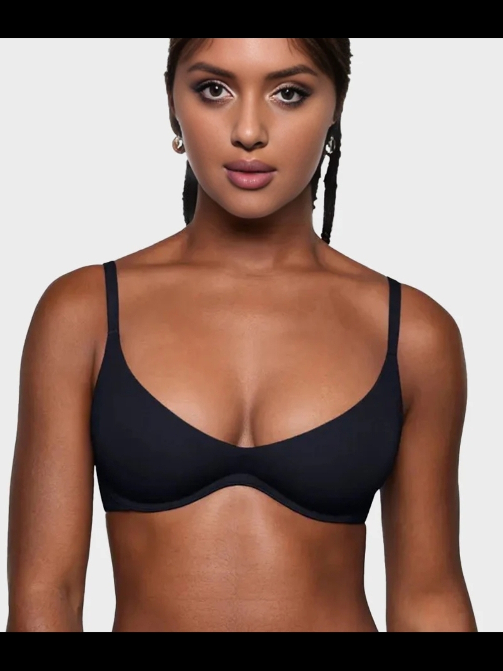 Shecurve Unlined Plunge Balconette Bra - 34B New